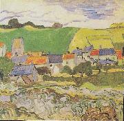 Vincent Van Gogh View of Auvers oil painting reproduction